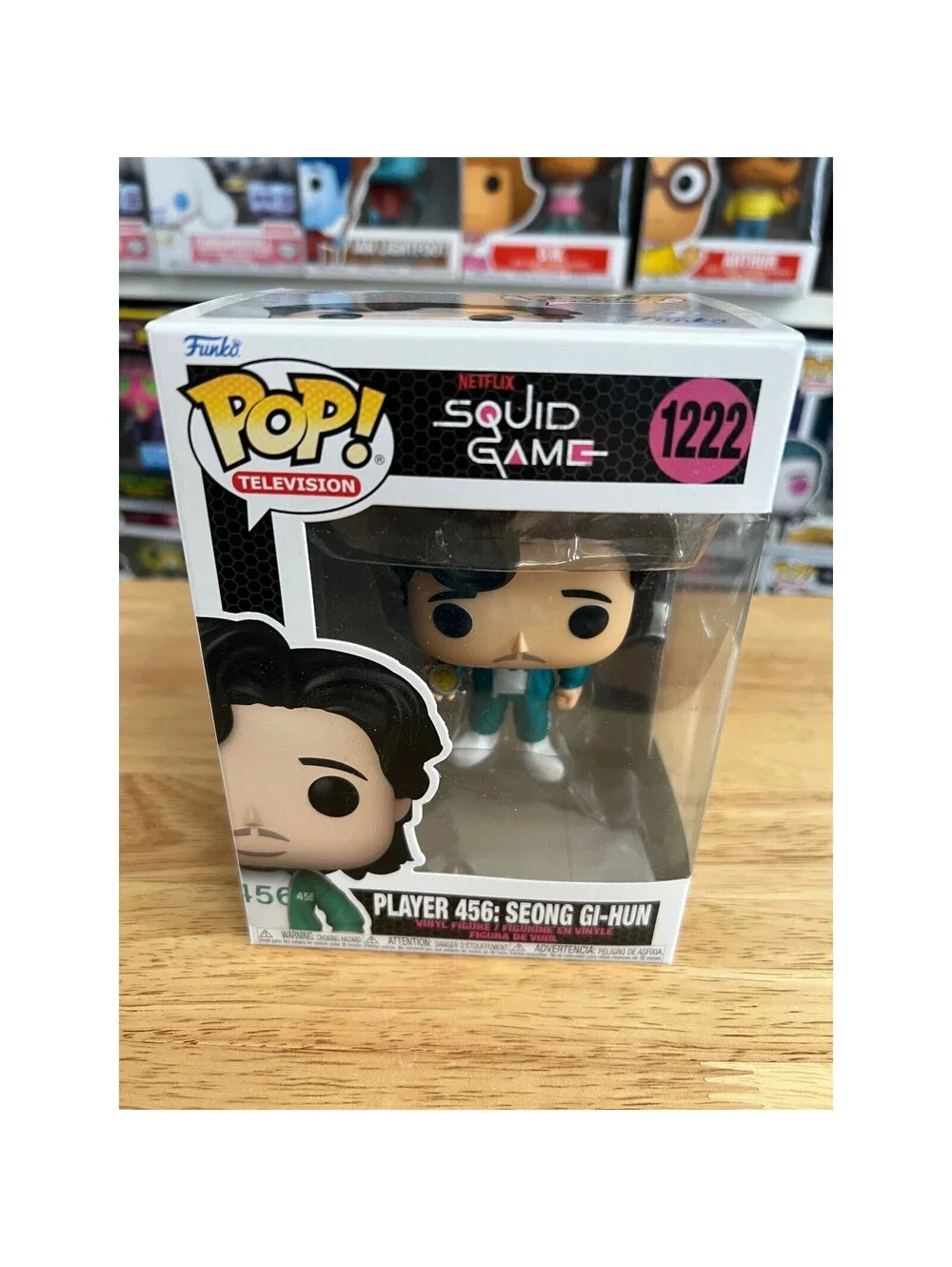 VAULTED Player 456 Seong Gi-Hun Squid Game Funko Pop #1222 Television Tv Netflix